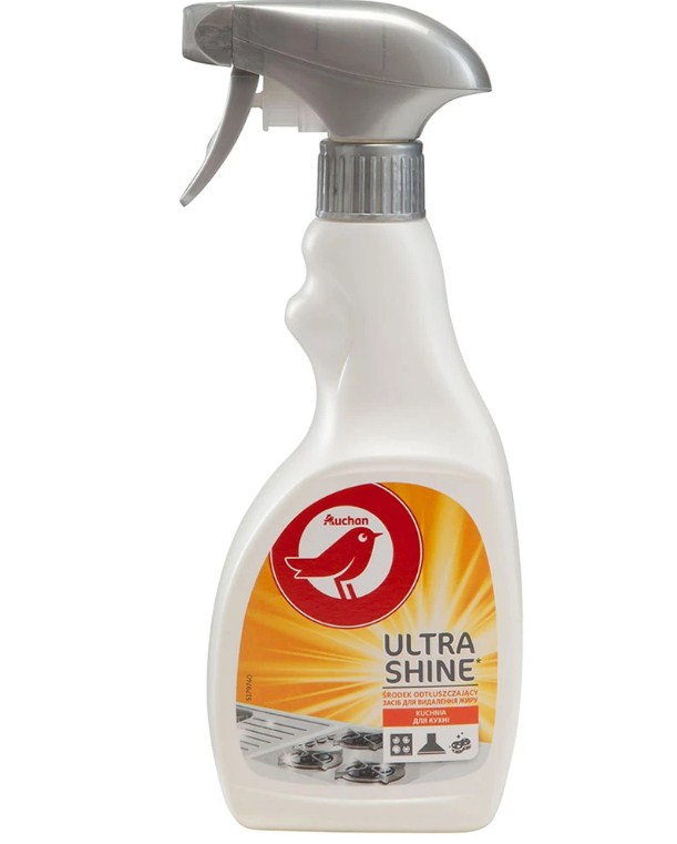 Засіб з розпилювачем для чищення кухні AUCHAN ultra shine, 500мл